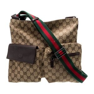 Gucci crossbody sherry line strap